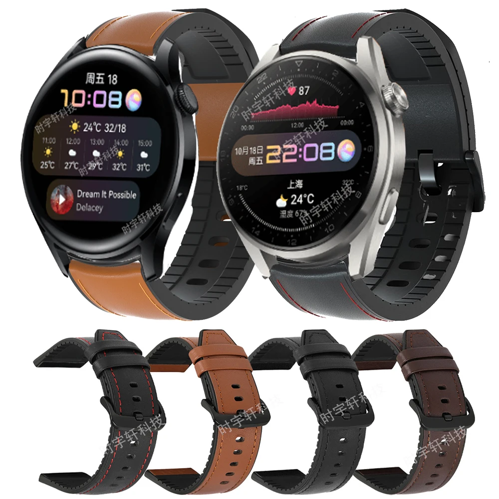 Sporto Diržu, Huawei Žiūrėti Pro 3 naujas Odinis, Silikoninis Watchband Už 